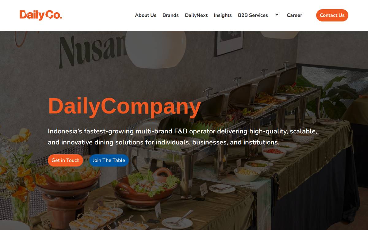 DailyCo website preview