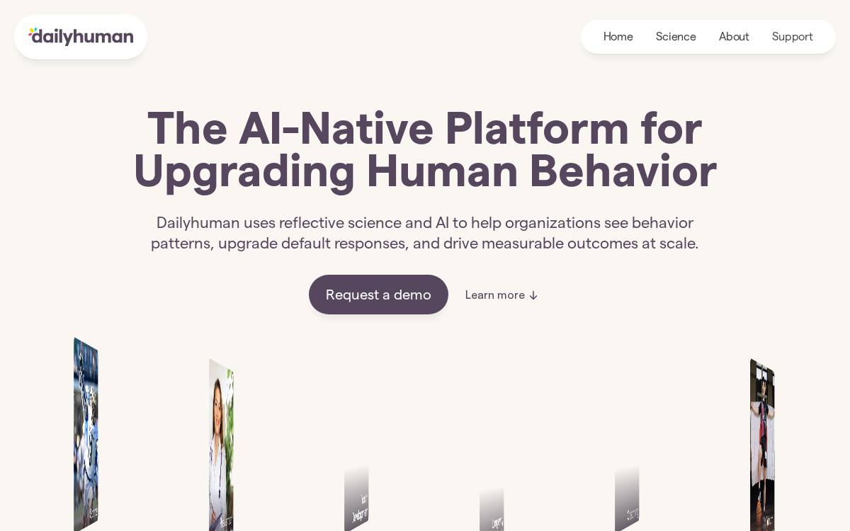 Dailyhuman website preview