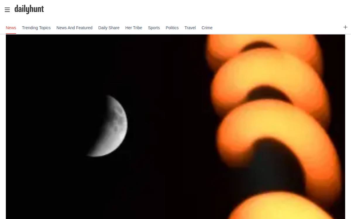 Dailyhunt website preview