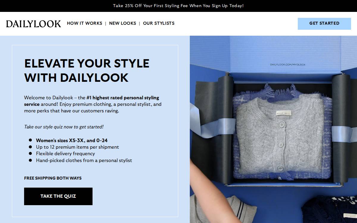 Dailylook website preview