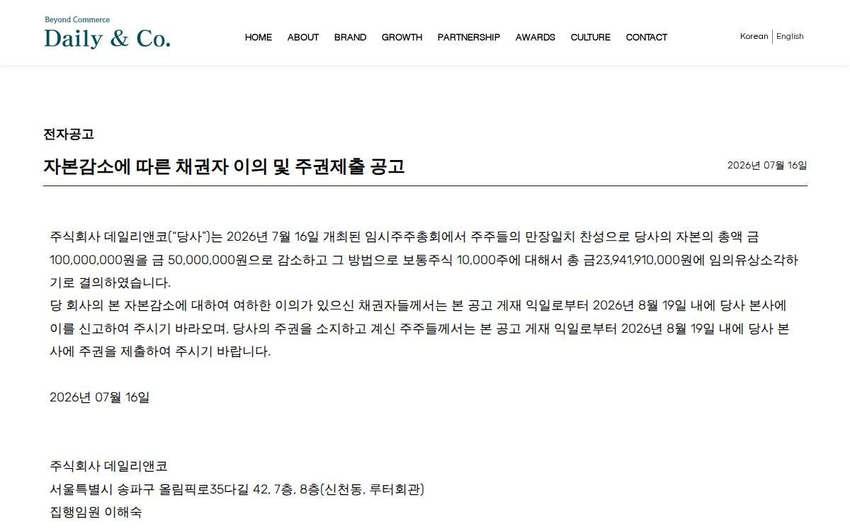 Dailynco website preview