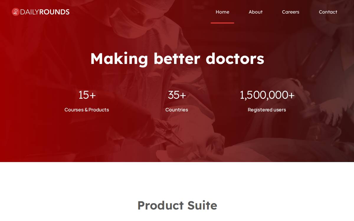 DailyRounds website preview