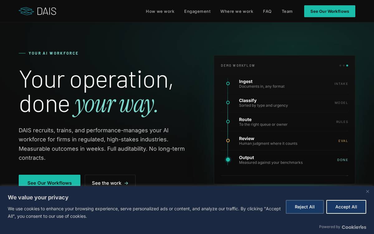 dais typemark website preview