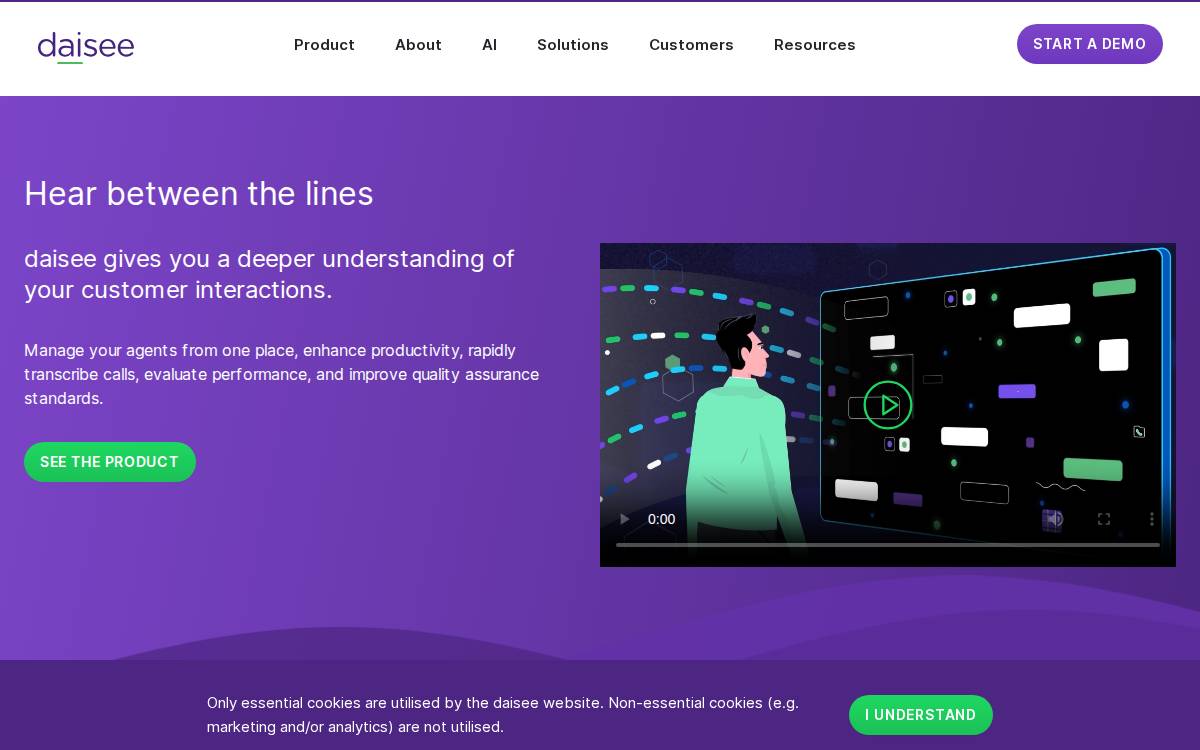 Daisee website preview