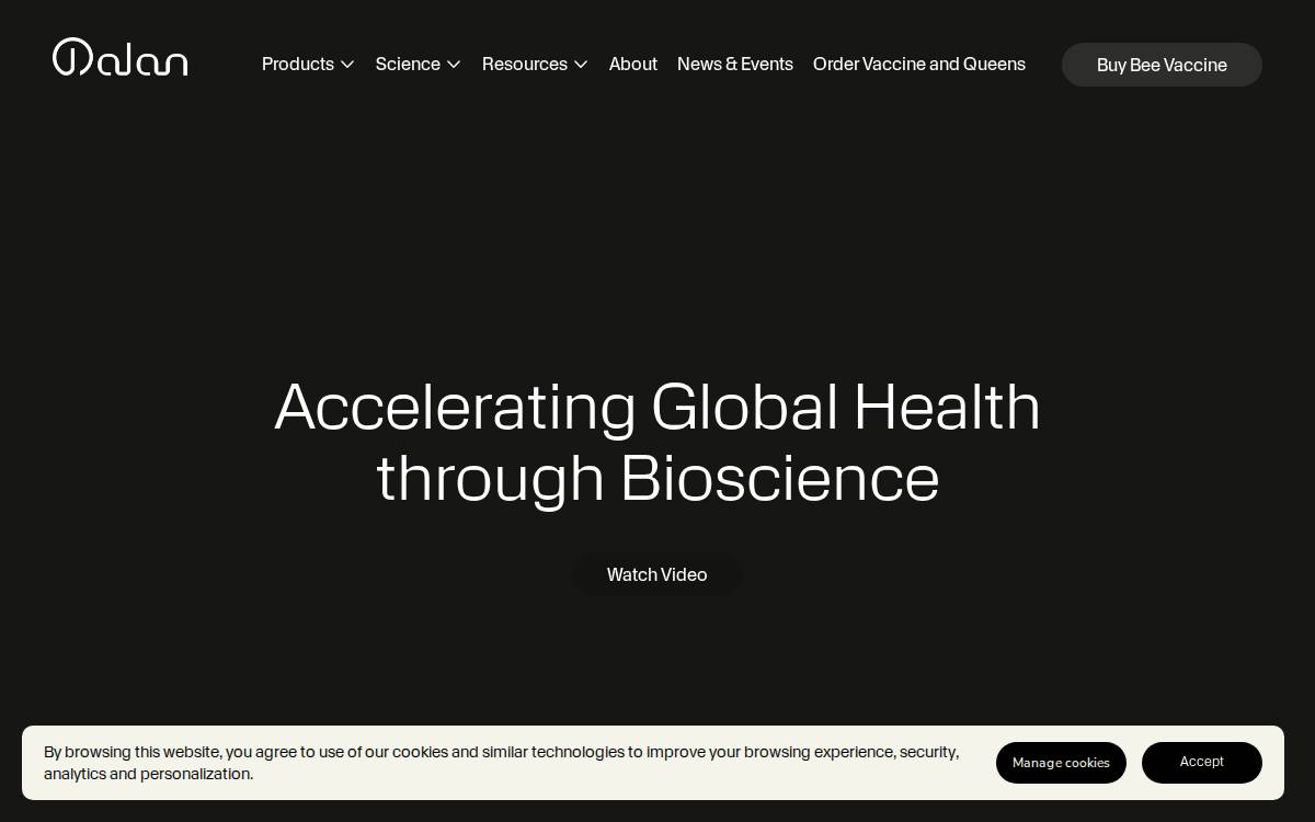 Dalan Biosciences website preview