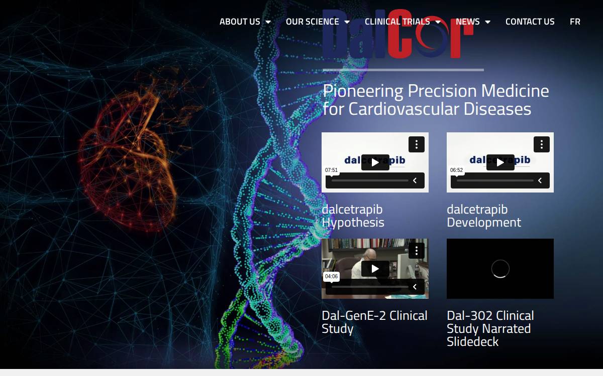 DalCor www.dalcorpharma.com website preview