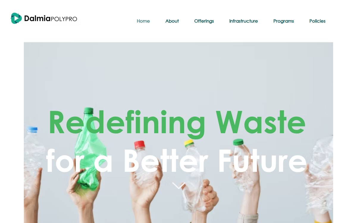 Dalmia Polypro website preview