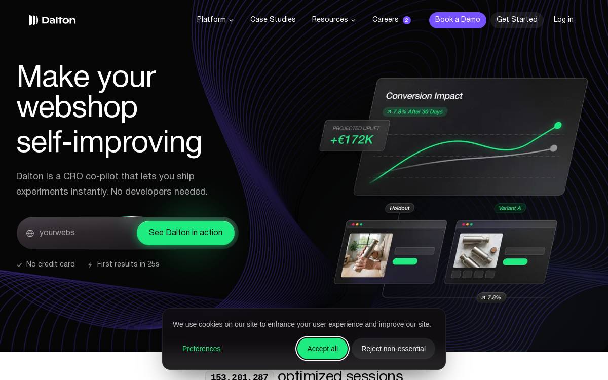 Dalton website preview