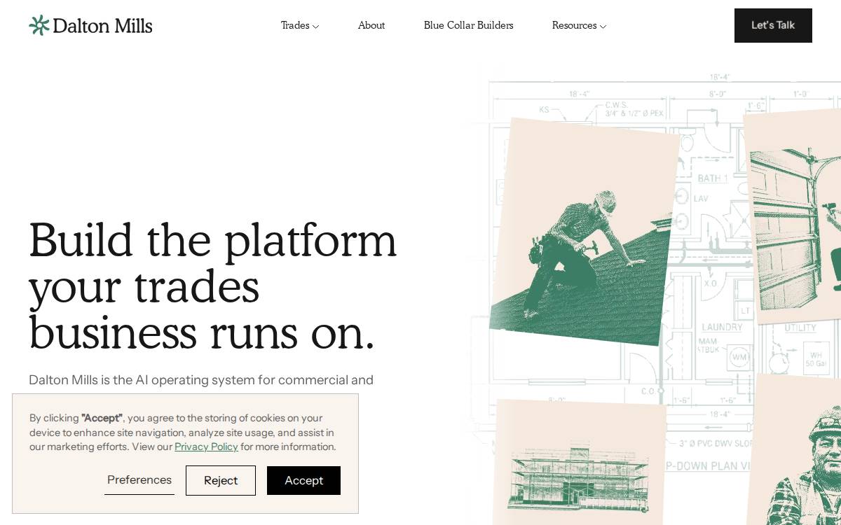 Dalton Mills website preview