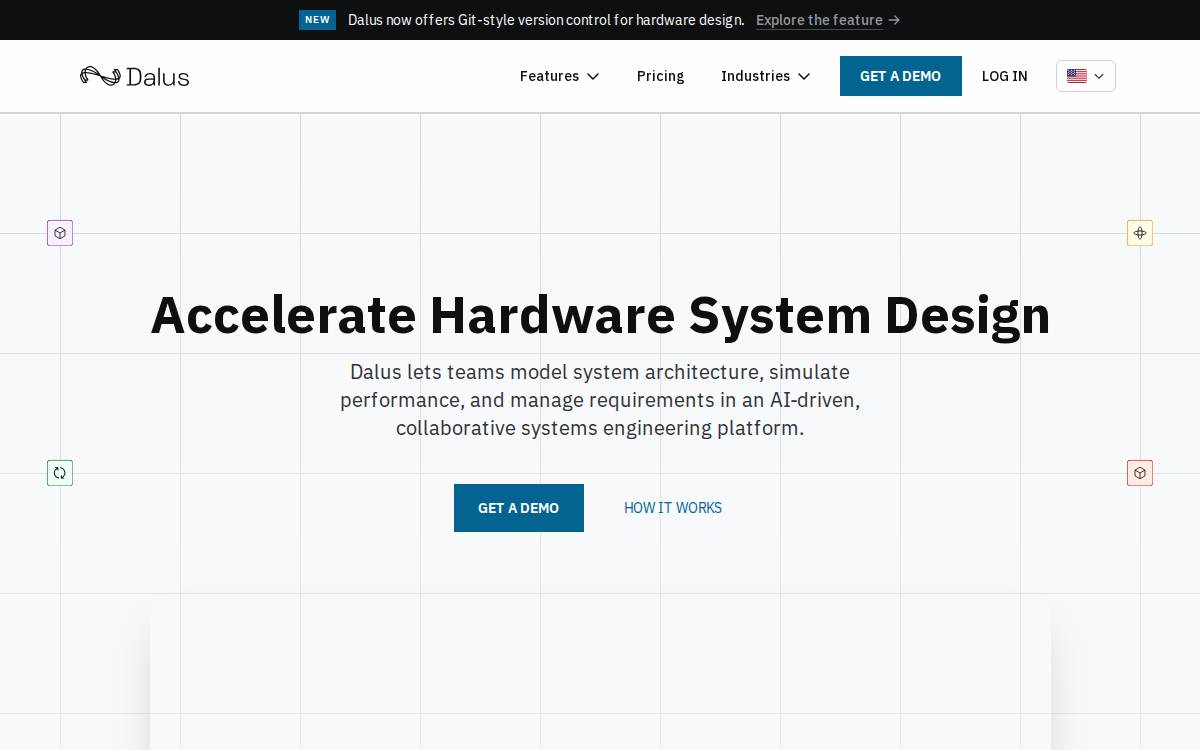 Dalus website preview