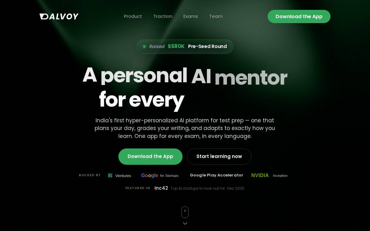 Dalvoy website preview
