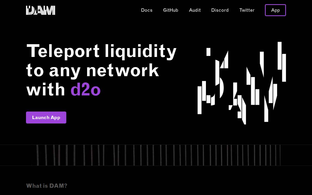 DAM website preview
