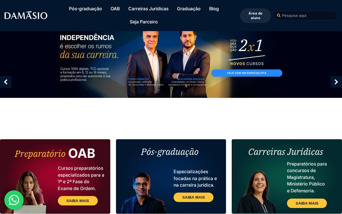Damásio Educacional website preview