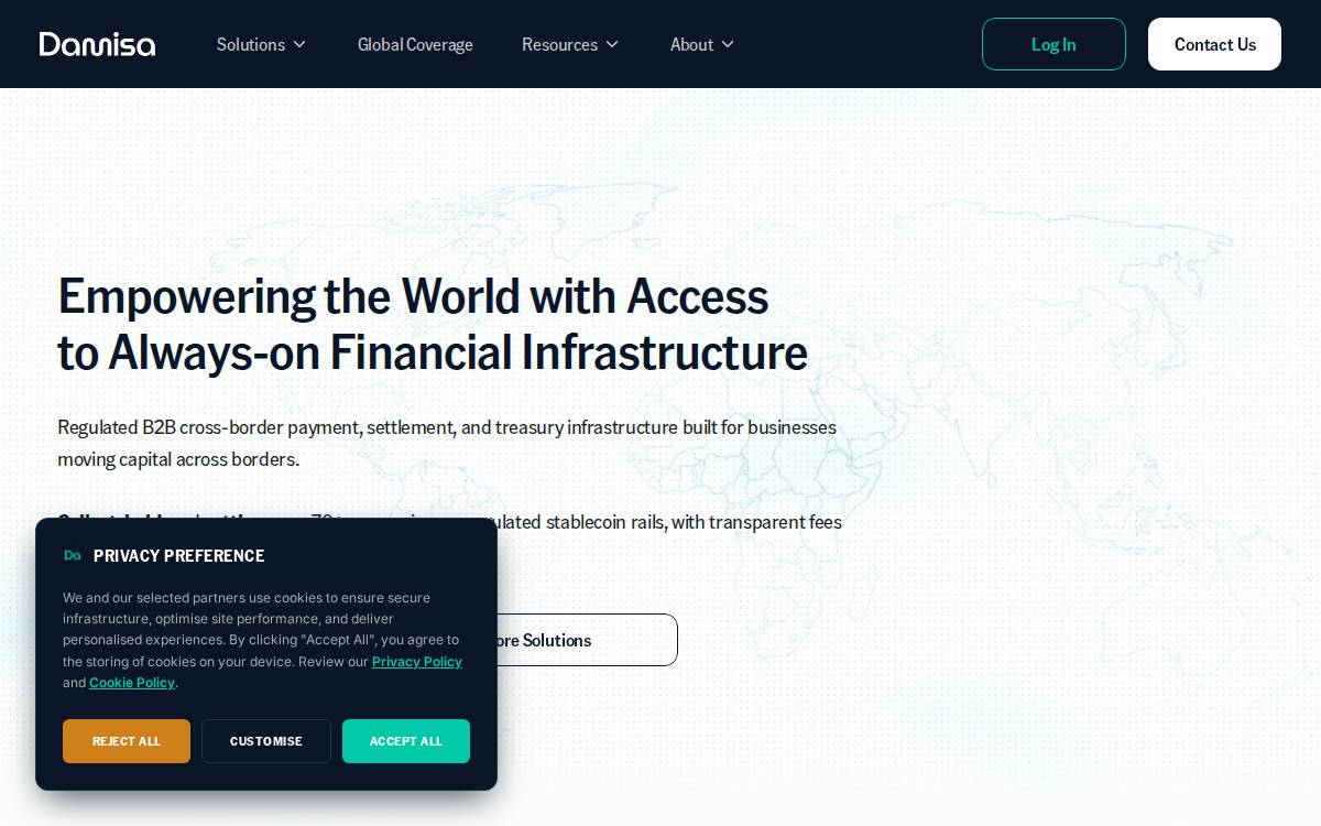 Damisa website preview