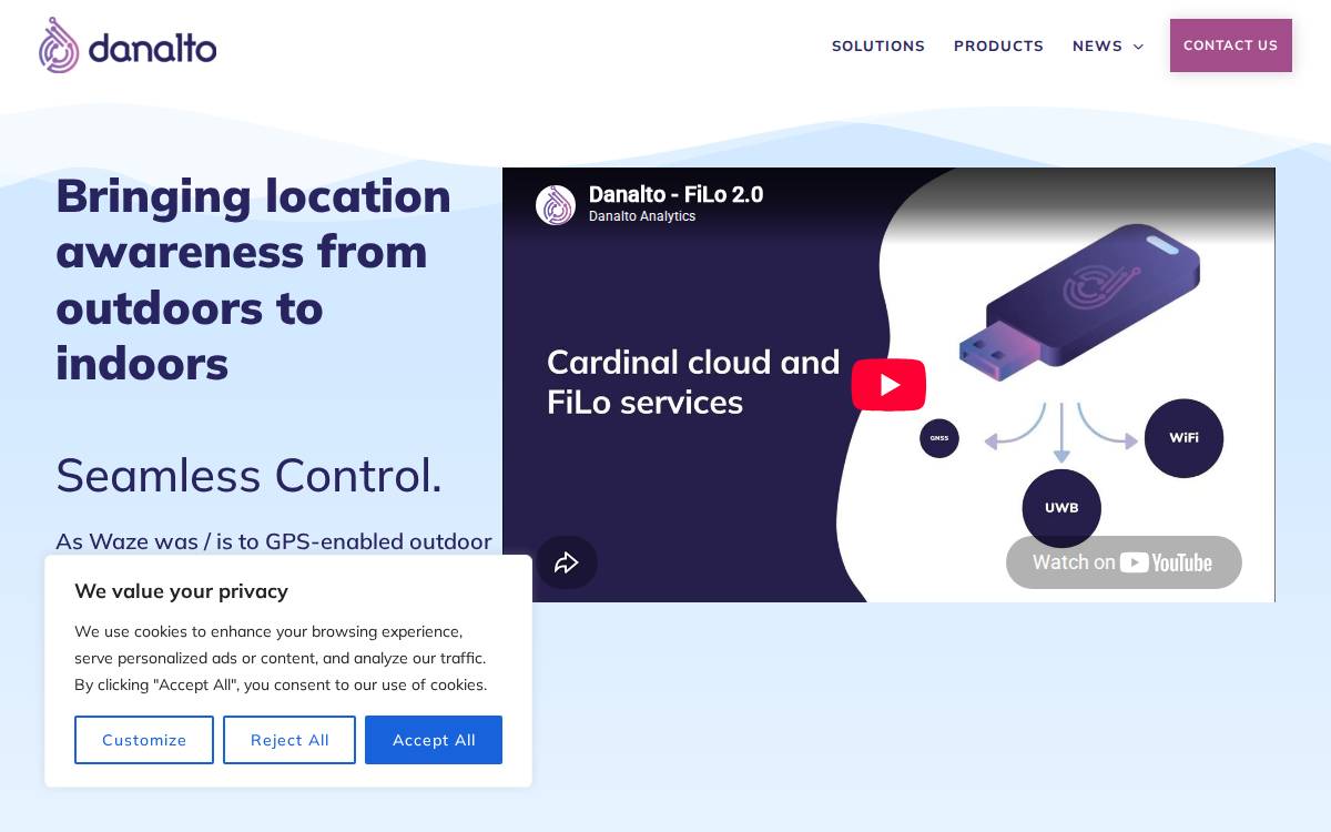 Danalto website preview