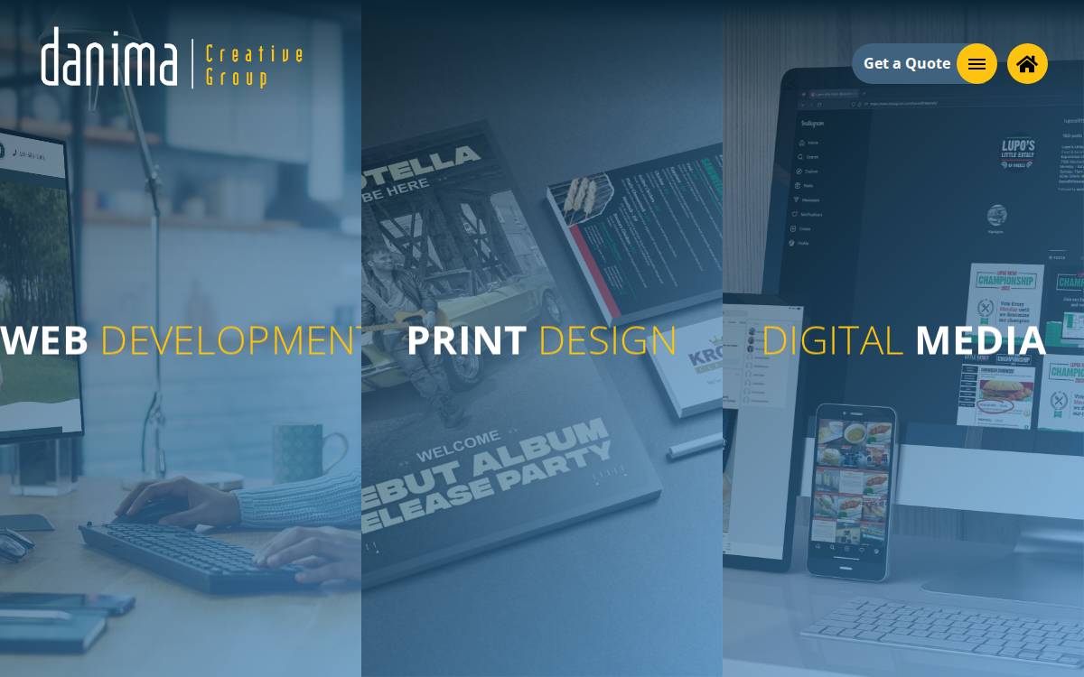 DANIMA Creative Group website preview