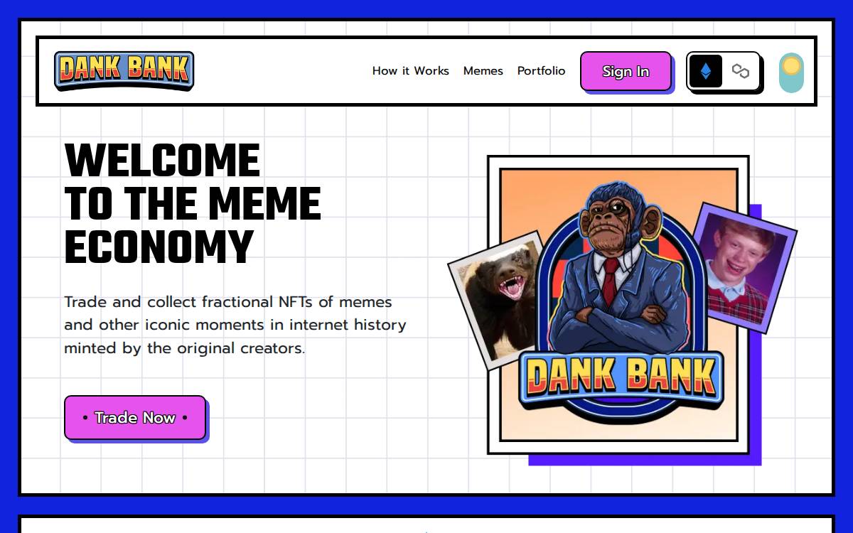 Dankbank website preview