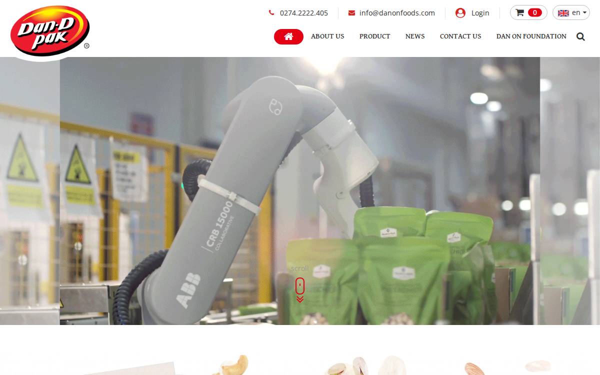 Danonfoods website preview