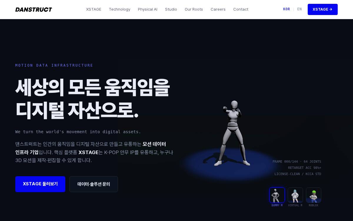 Danstruct Co., Ltd. website preview