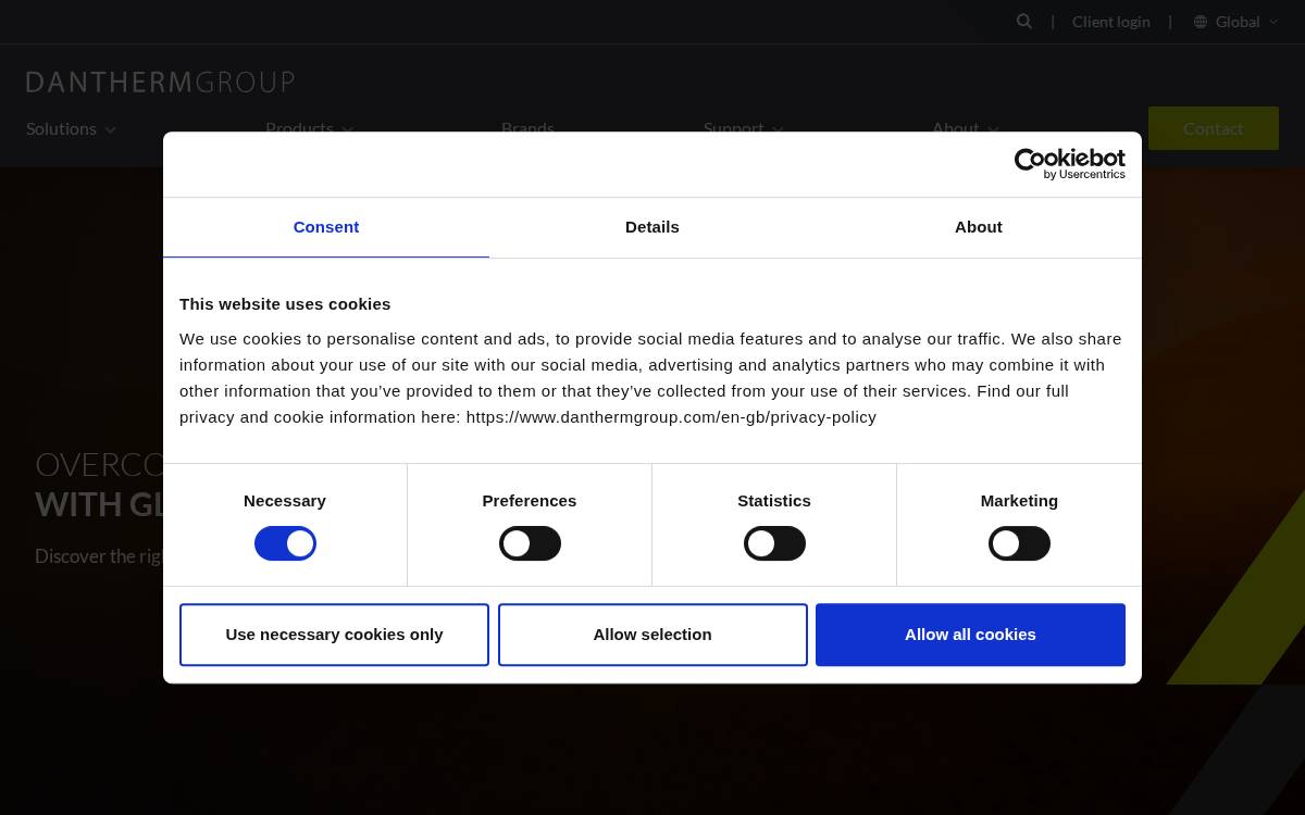 Dantherm Group website preview