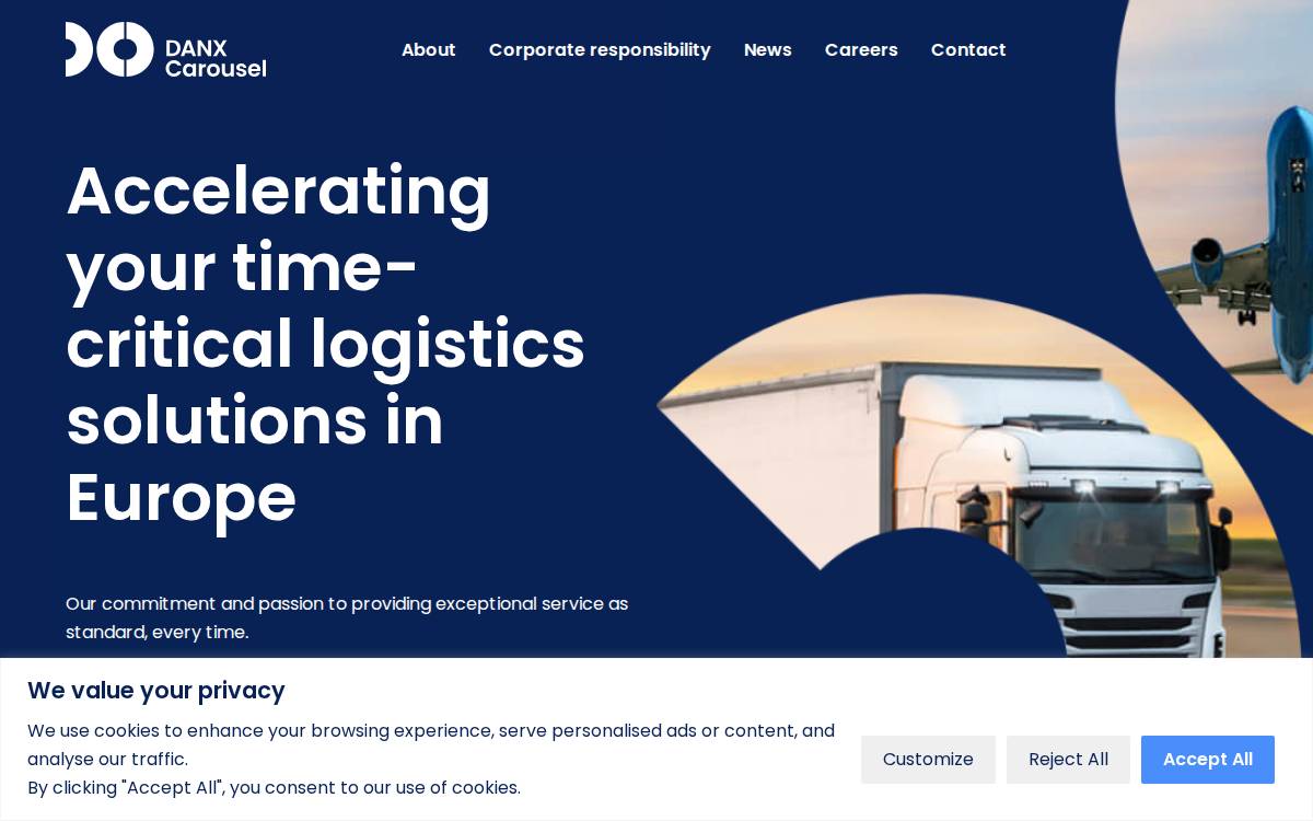 DANX Carousel Group website preview