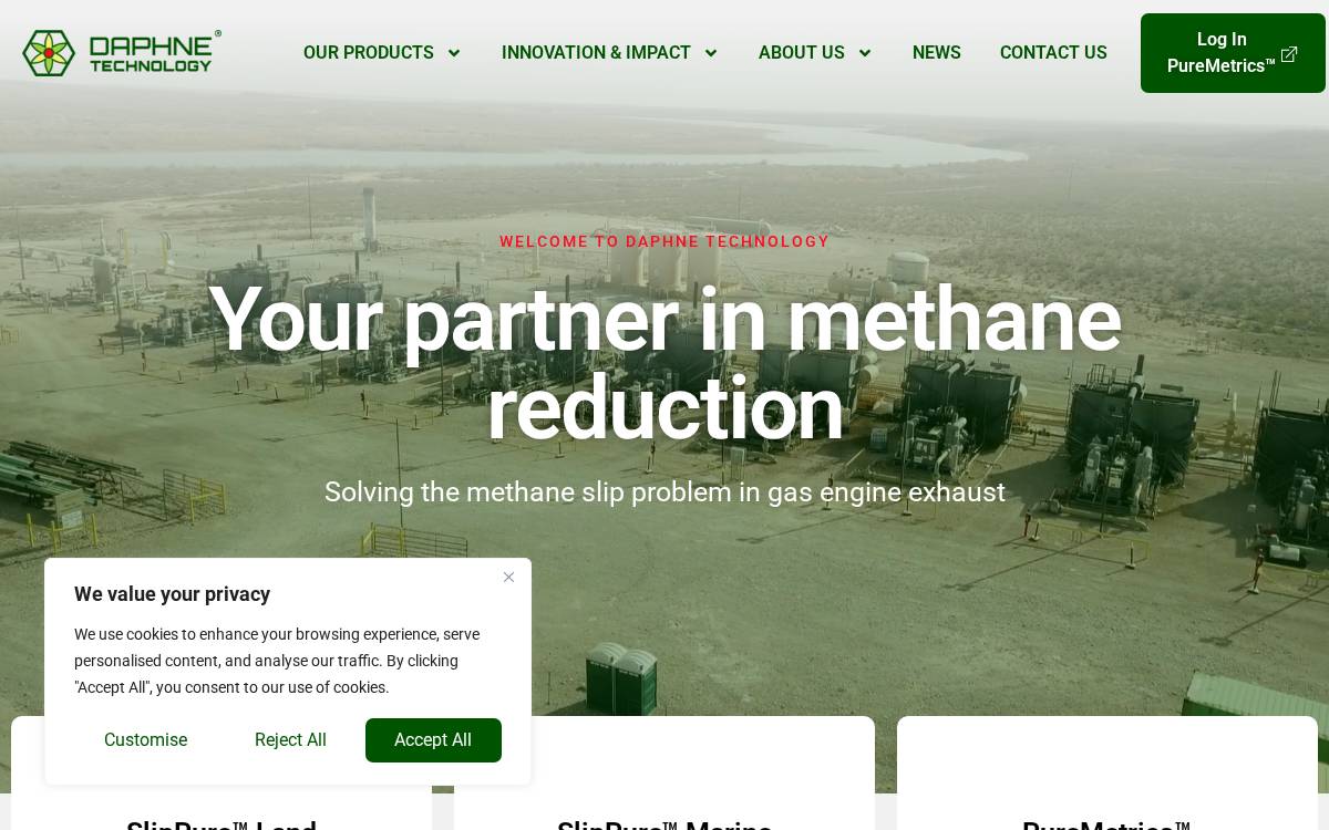 Daphne Technology website preview