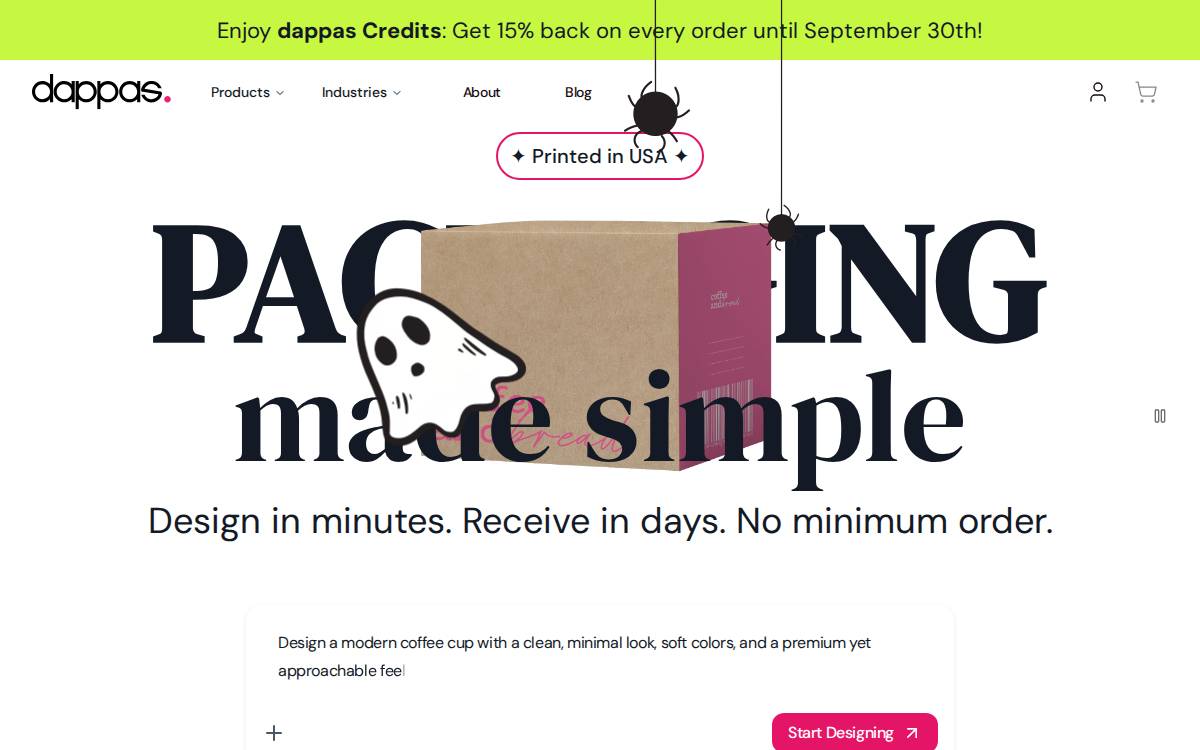 Dappas website preview