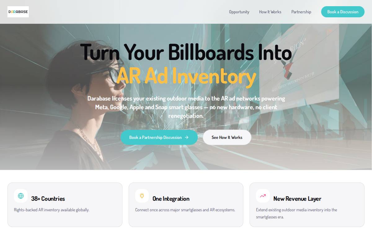 Darabase website preview