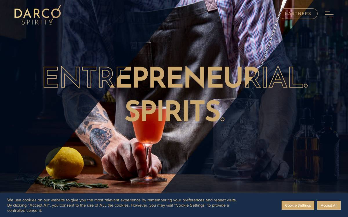 Darco Spirits website preview