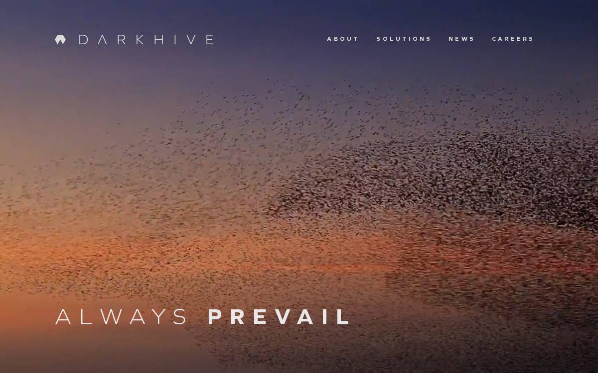 Darkhive website preview