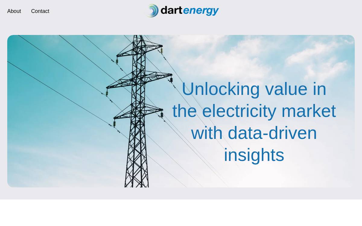 DART Energy website preview