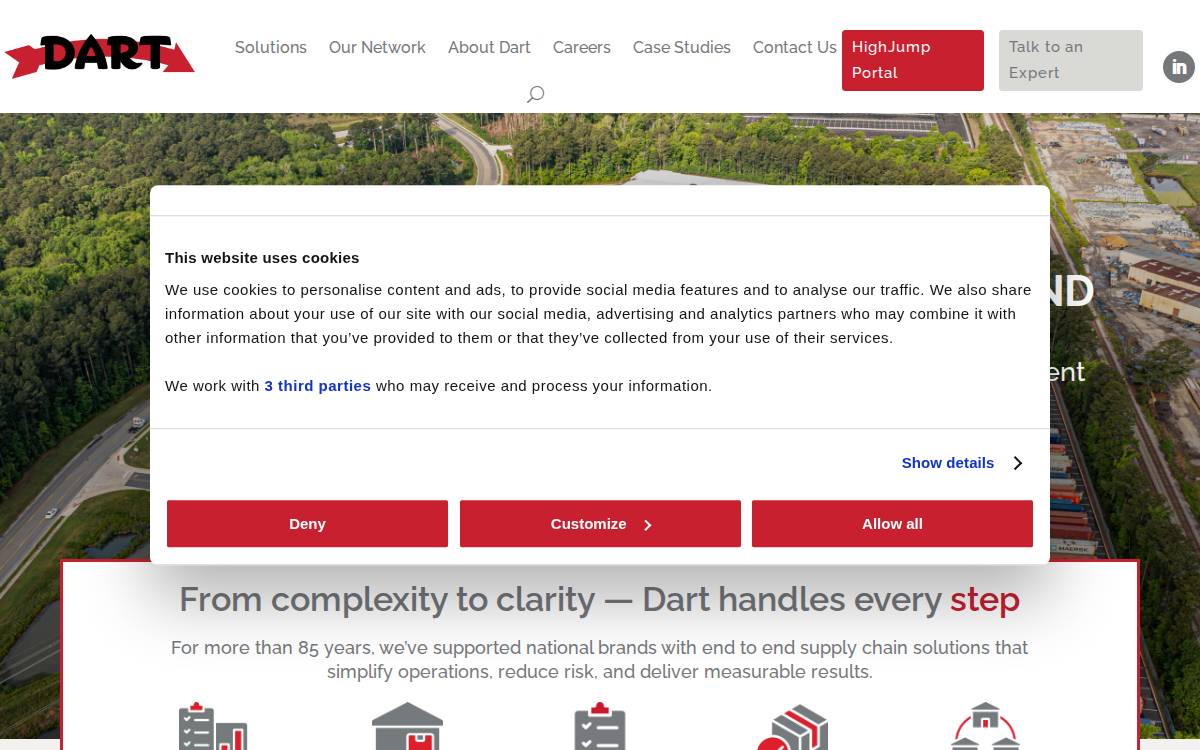 Dart Entities website preview