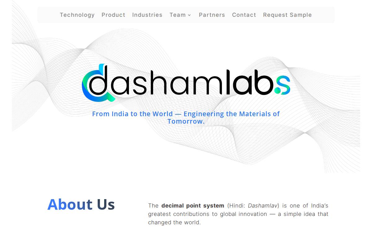 DashamLabs website preview