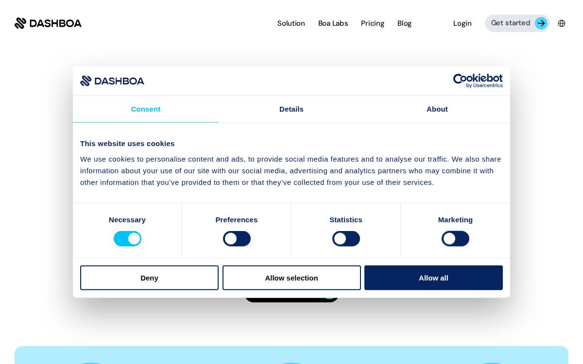 Dashboa website preview