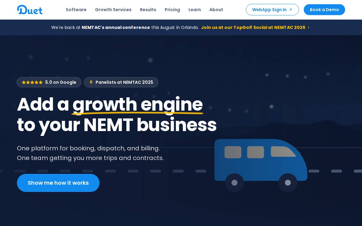 Dashboard Story website preview