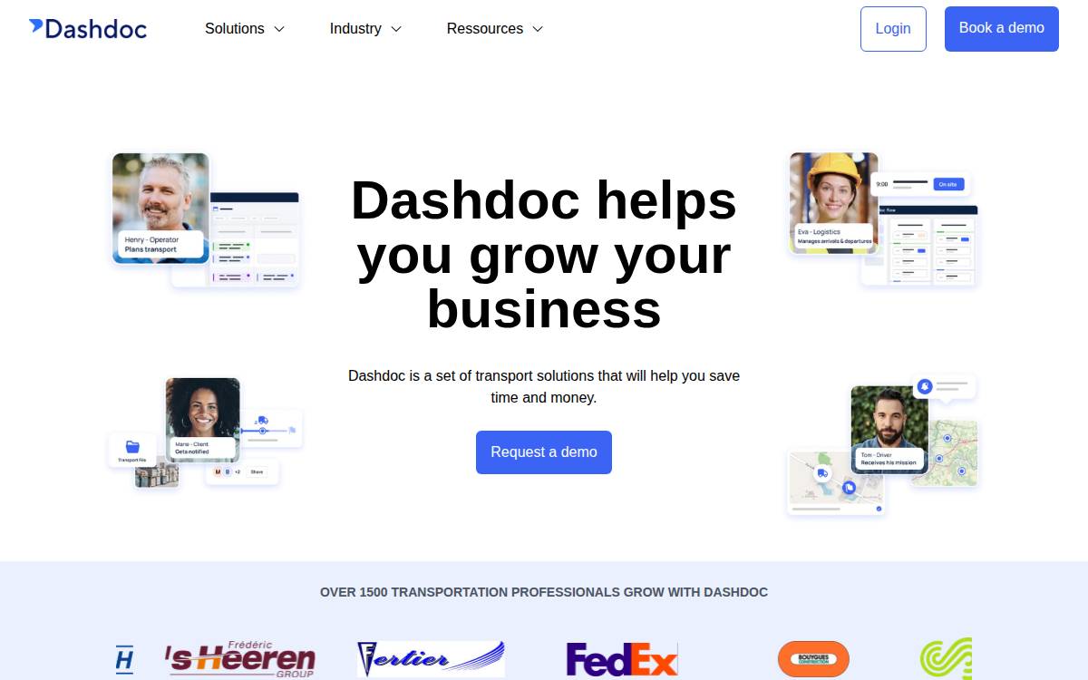 dashdoc website preview