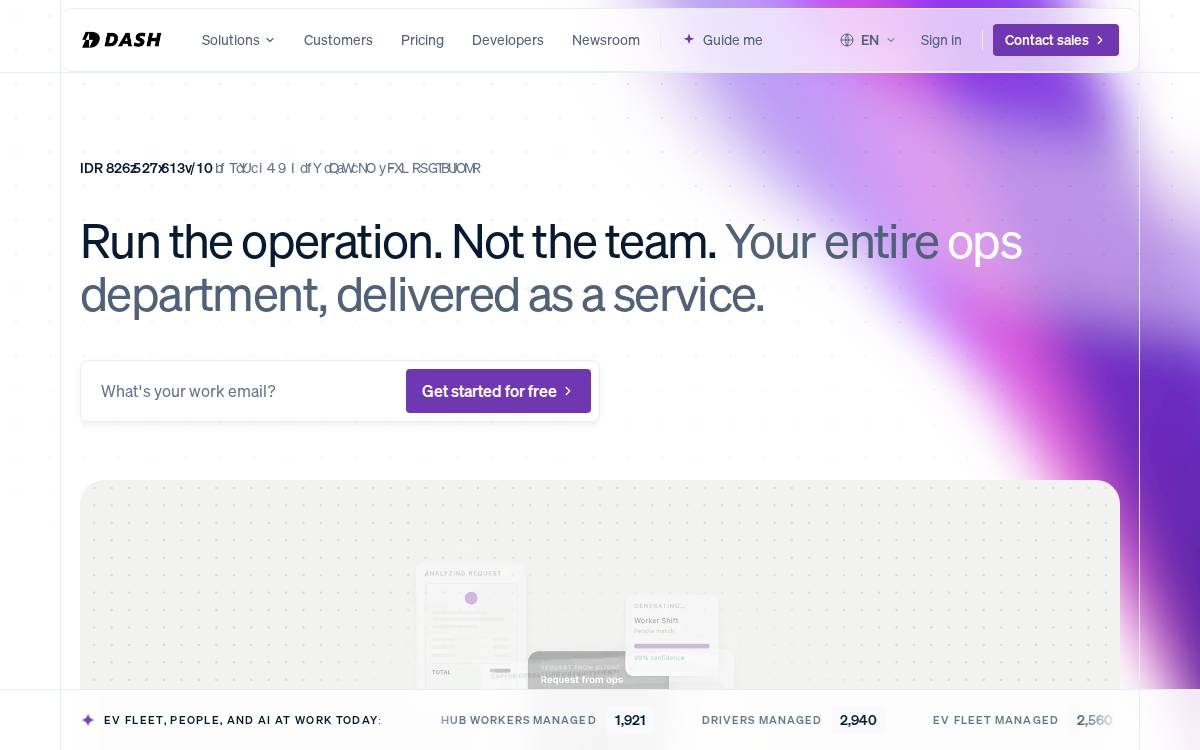 Dashelectric website preview