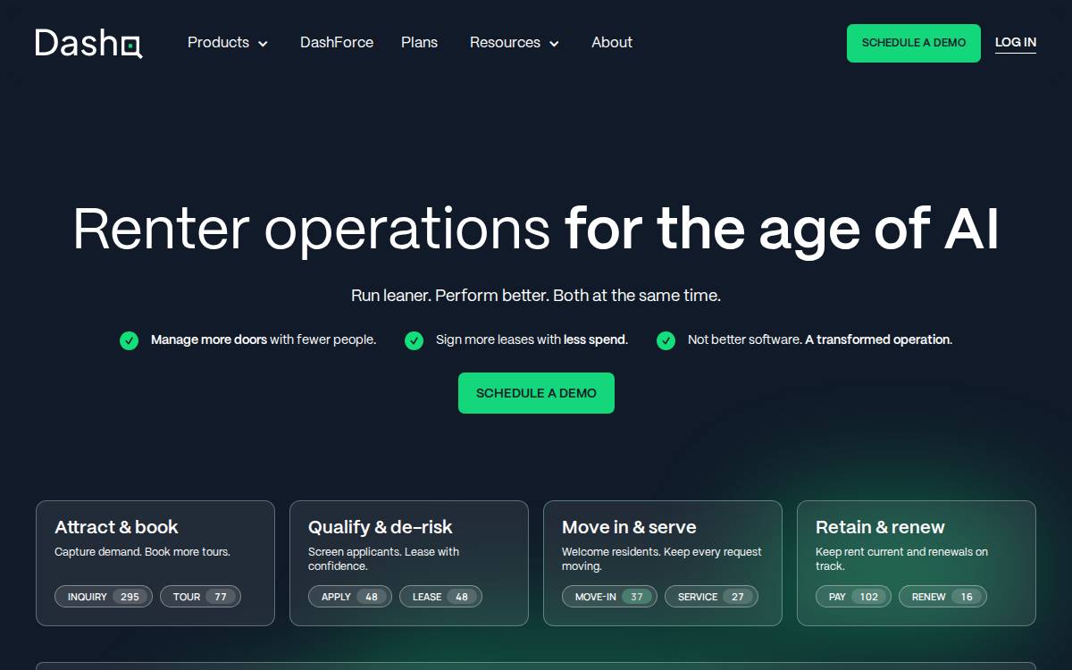 DashQ website preview