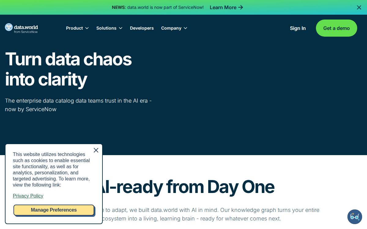 Data website preview