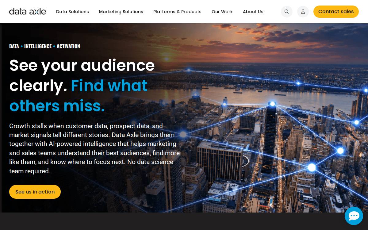 Data Axle website preview