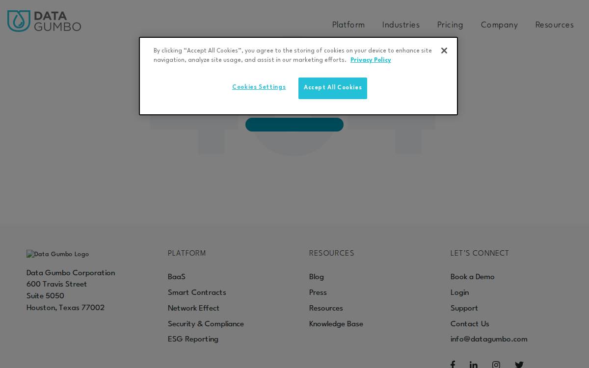 Data Gumbo website preview