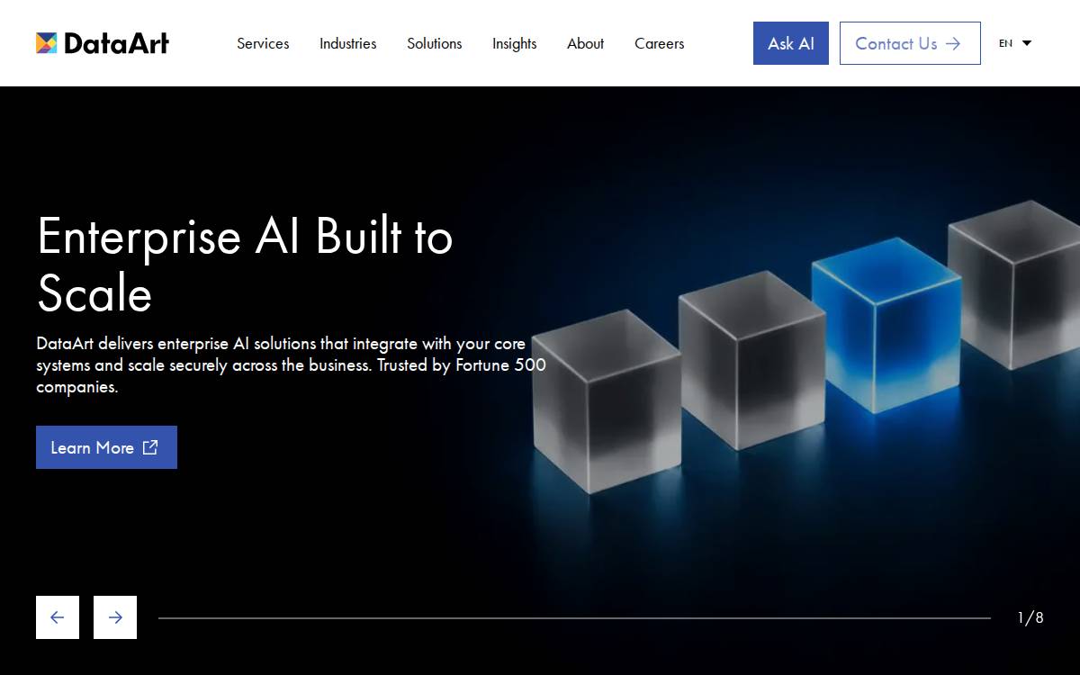 DataArt website preview