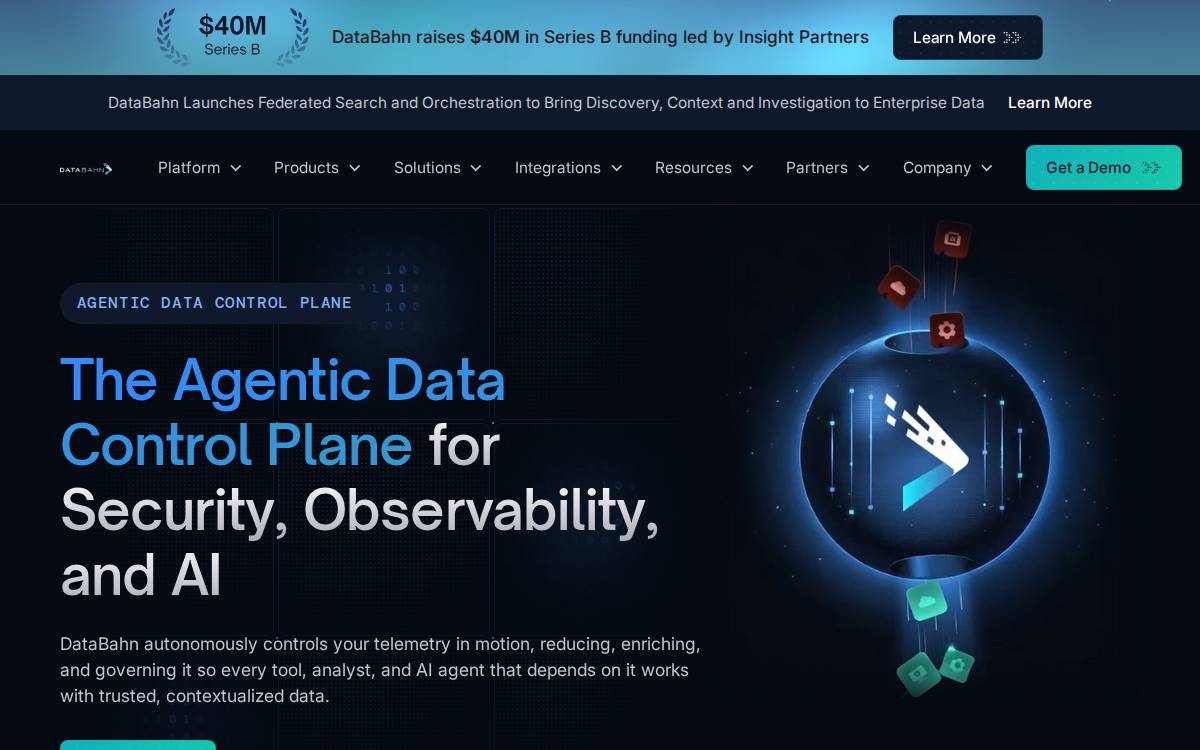 Databahn's website preview