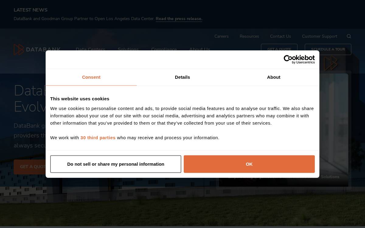 DataBank website preview
