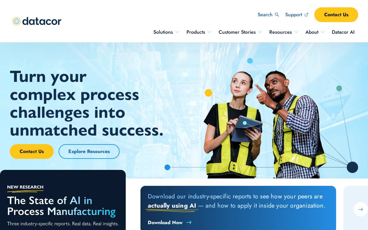 Datacor website preview