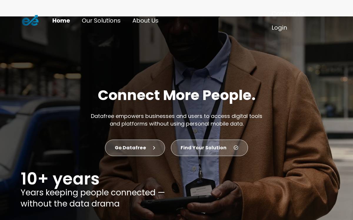 Datafree website preview
