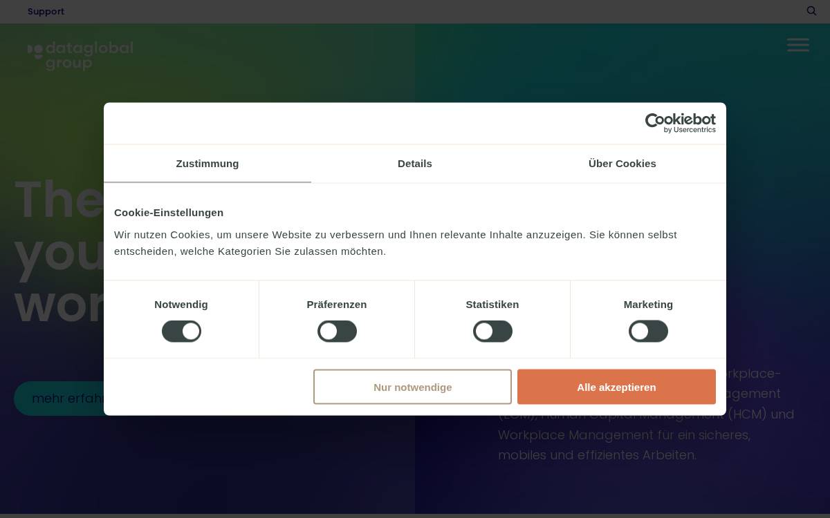 dataglobal group website preview