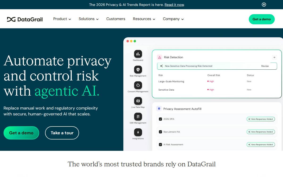 DataGrail website preview