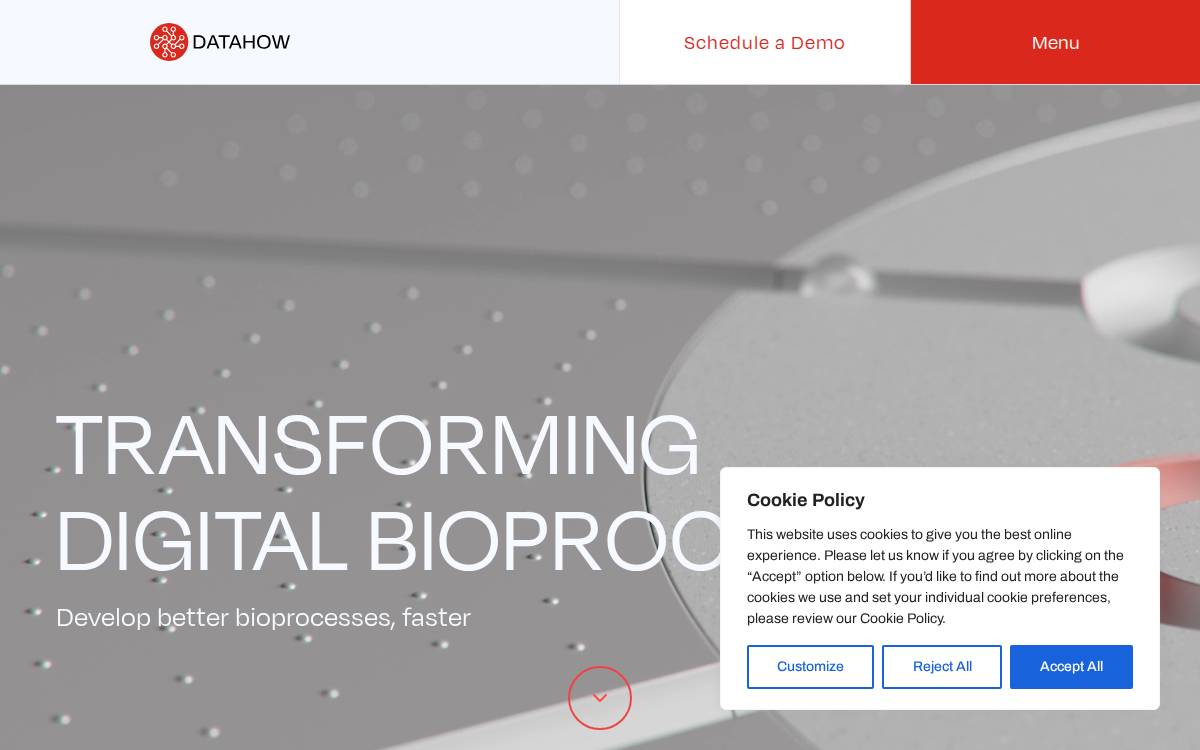 Datahow website preview