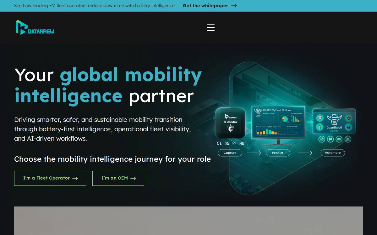 Datakrew website preview